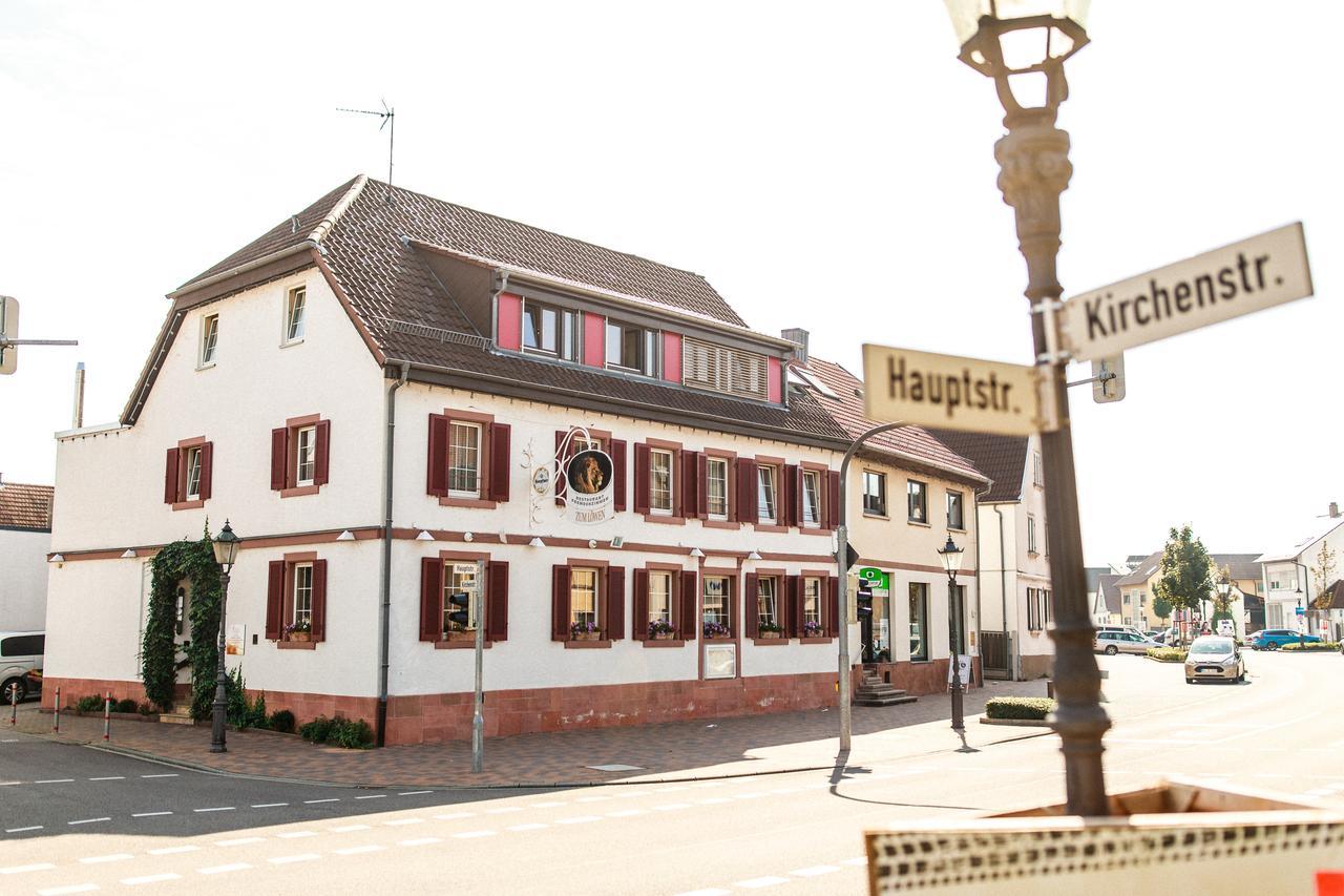 Hotel Löwen Eggenstein-Leopoldshafen Exterior foto